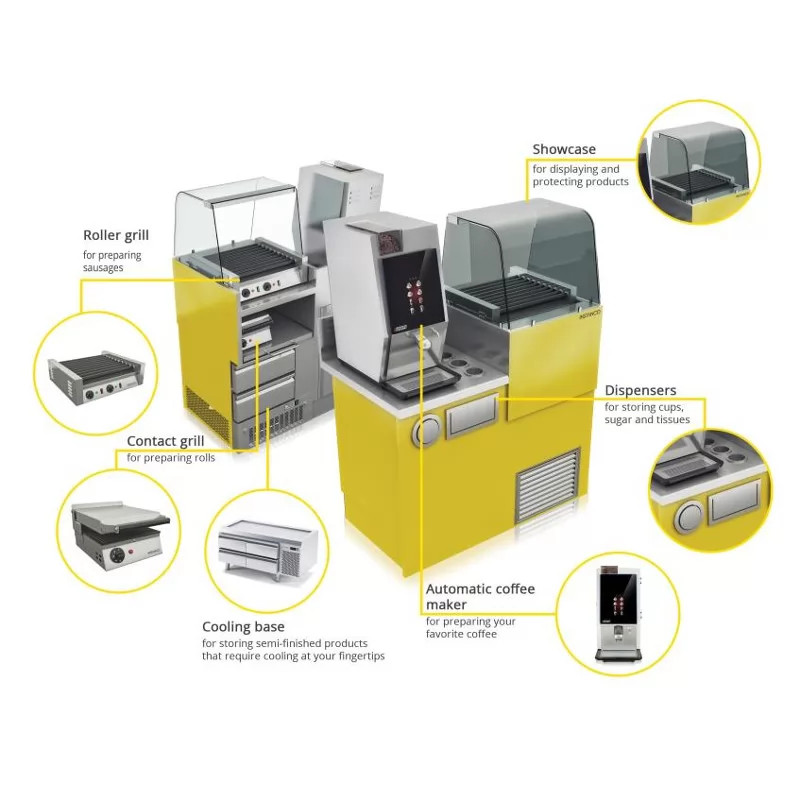 Гриль пресс Kocateq GH811C с верхней ребристой и нижней плоской пластиной