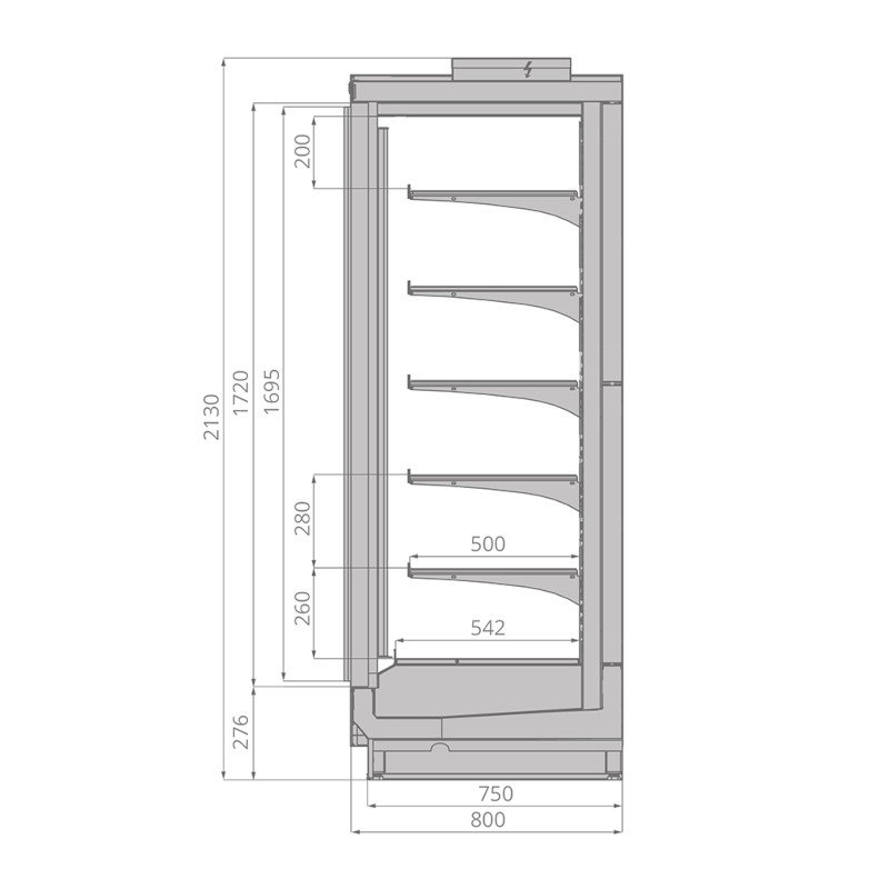 Морозильный шкаф Brandford Odissey Slim 200